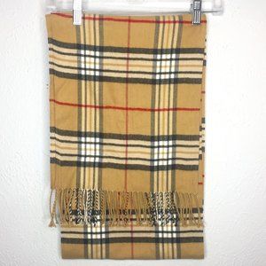 Plaid scarf, 100% cashmere, Made in Scotland, NWOT.